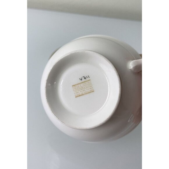 EB Foley China Teacup & Saucer, Green, Gold & White, Made in England, Tableware - Picture 7 of 12